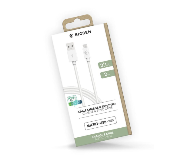 BigBen BIGBEN USB-microUSB 2m bialy # - 1375904 - zdjęcie 2